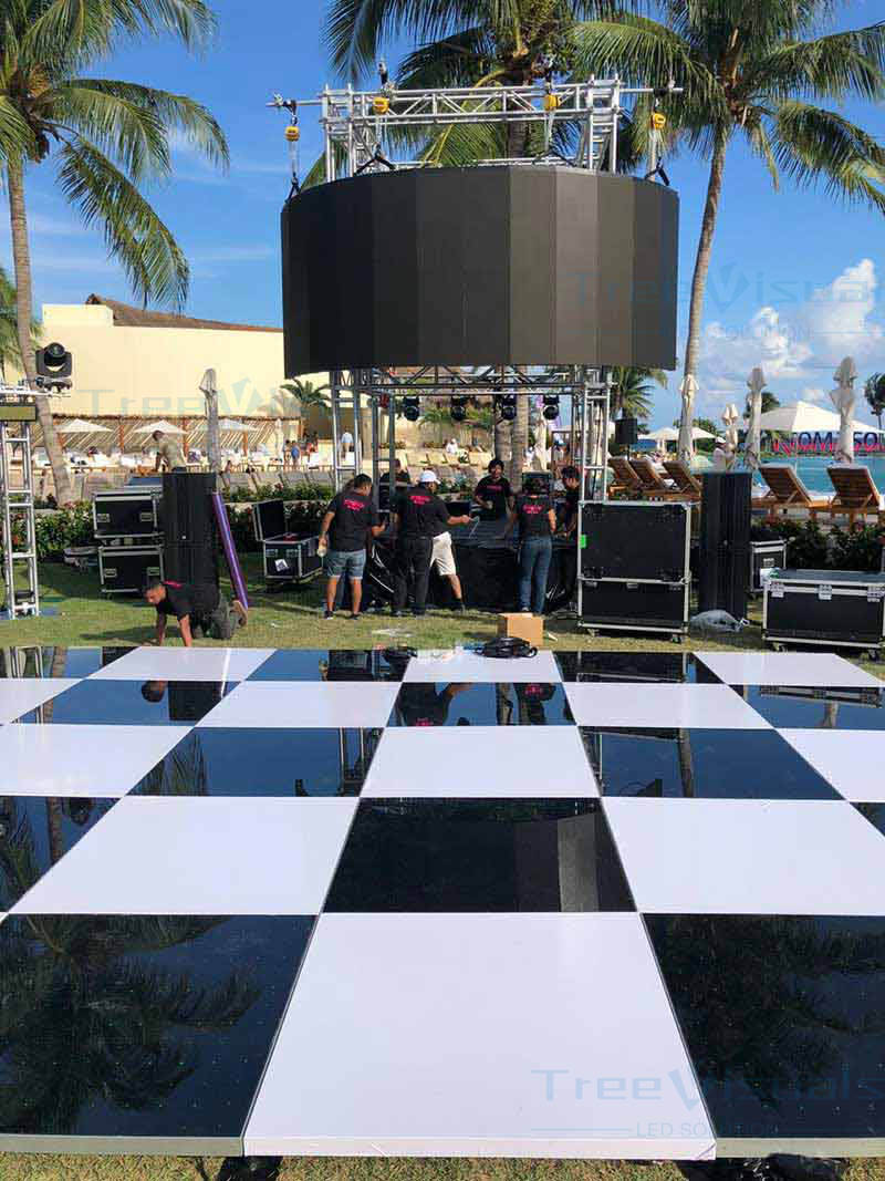 Pantalla LED P3.91 para interiores en una fiesta TreeVisuals Pantalla LED P3.91 para interiores en una fiesta TreeVisuals