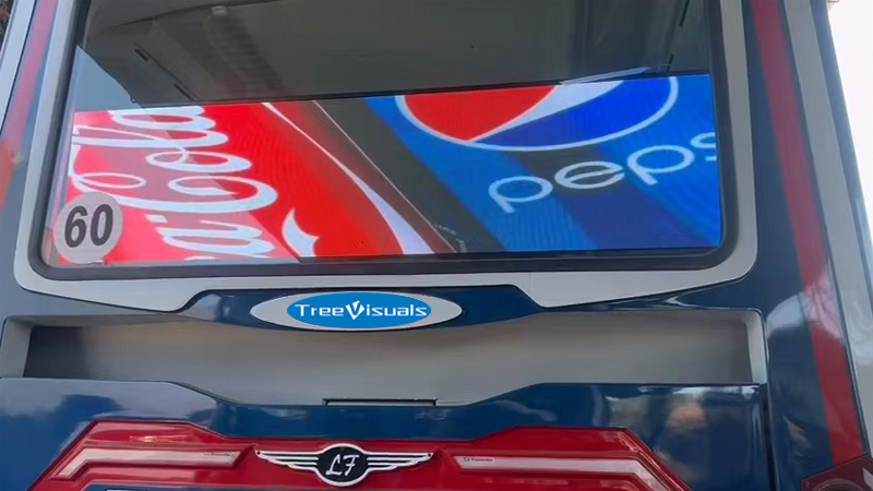 Cartel LED digital en autobús - publicidad digital en vehículos - 4