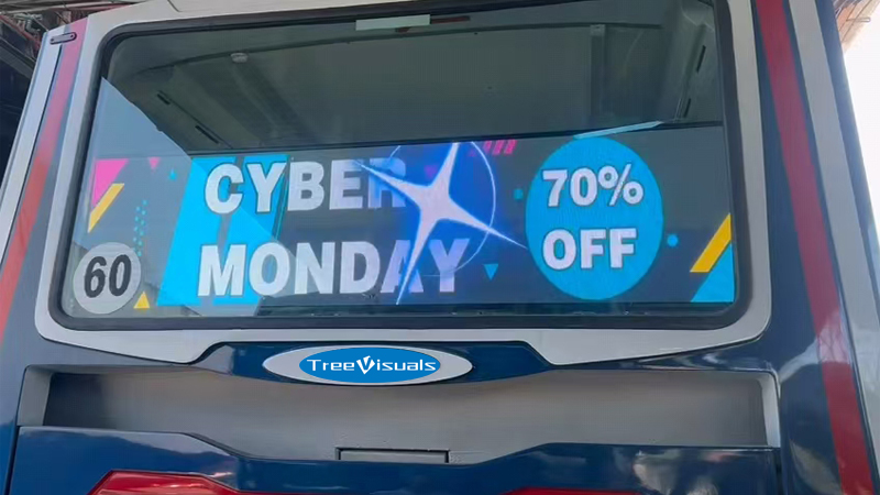 Cartel LED digital en autobús - publicidad digital en vehículos - 3