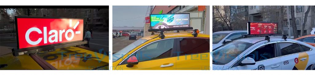 Pantalla LED en el techo del coche para publicidad - publicidad digital en vehículos - 5
